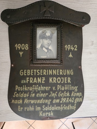 Gedenktafel gefallen ostfront - gedenktafel,