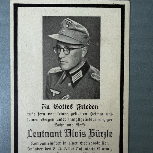 Sterbebild leutnant - sterbebild,