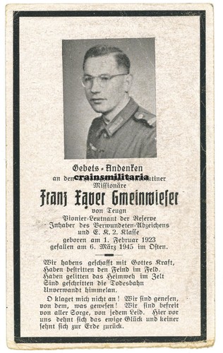 Orig sterbebild geistlicher - sterbebild,